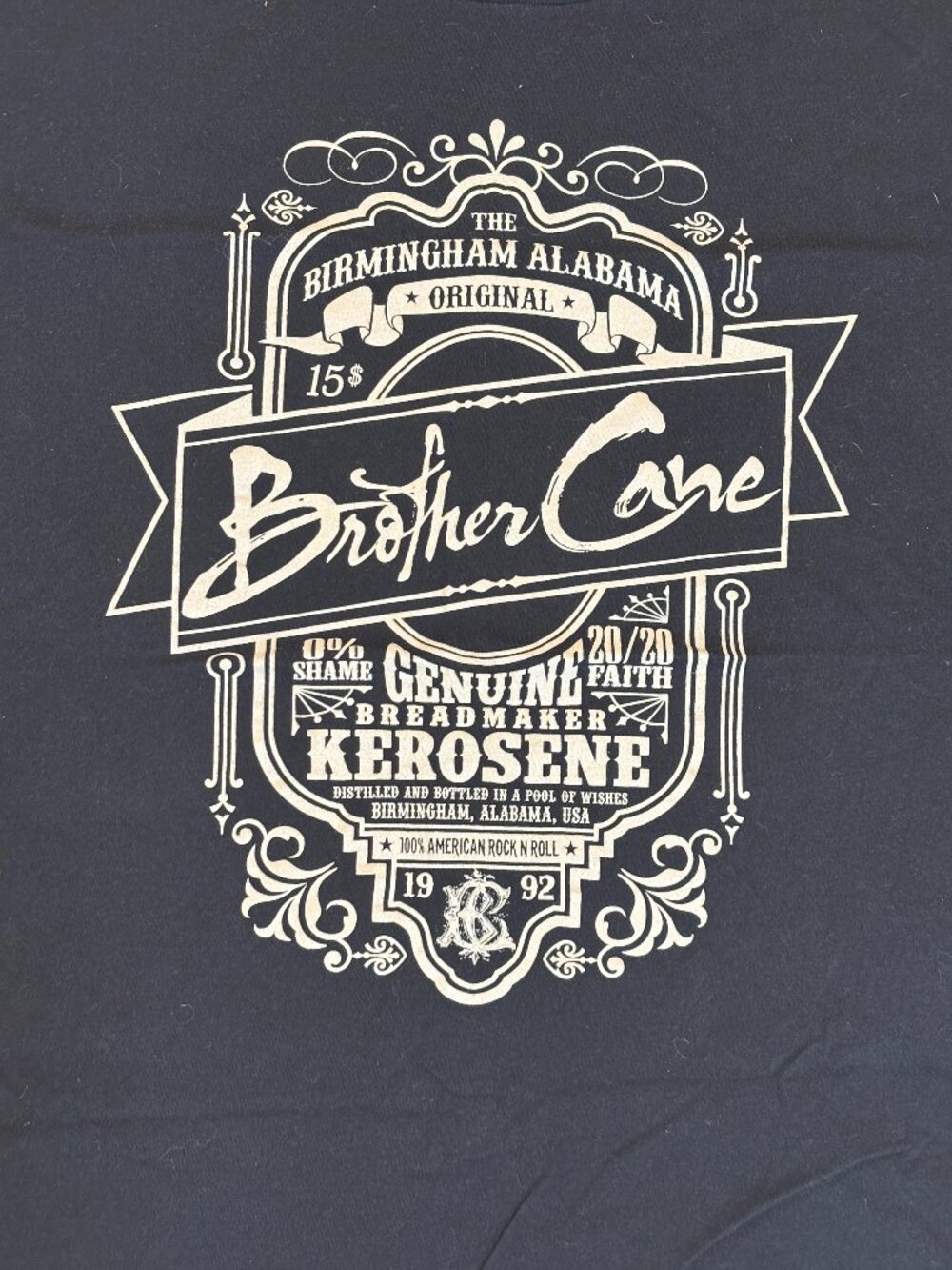Brother Cane "Whisky Logo" T-shirt - Size Large